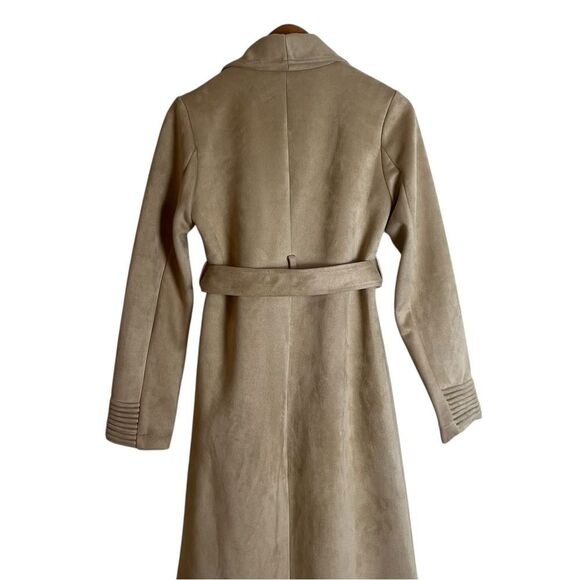 L’ Atiste beige faux suede coat. Size medium - Picture 8 of 8